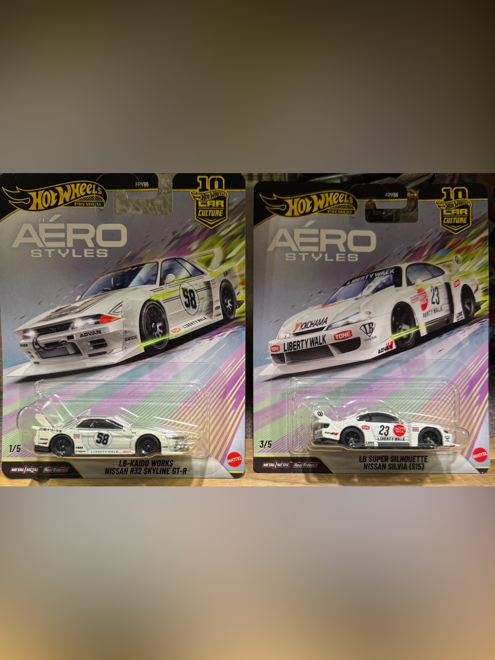 Hot Wheels Liberty Walk White Race Car Toy for Kids